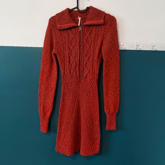 🌱 NWT Free People Sweater Dress - Picture 1 of 8